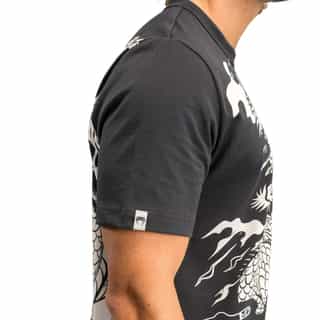 teniska venum dragon’s flight charcoal grey cream white 2 тениска venum dragon’s flight charcoal grey/cream white 2