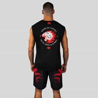 teniska venum x mike tyson tiger sleeveless t-shirt – deep black 1 тениска venum x mike tyson tiger deep black 2