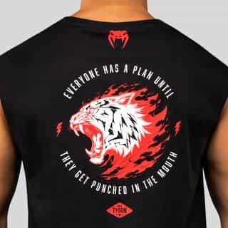 teniska venum x mike tyson tiger sleeveless t-shirt – deep black 2 тениска venum x mike tyson tiger deep black