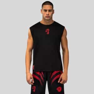 teniska venum x mike tyson tiger sleeveless t-shirt – deep black тениска venum x mike tyson tiger deep black