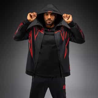 суичър venum 20th anniversary track jacket – black red 2 суичър venum 20th anniversary track jacket - black/red 2