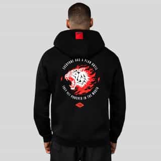 суичър venum x mike tyson tiger hoodie – deep black intense red 1 суичър venum x mike tyson tiger hoodie - deep black intense red 1