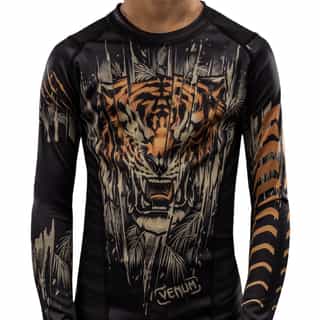detski rashgard venum tiger kids long sleeve rashguard – black neon orange 1 детски рашгард venum tiger kids long sleeve rashguard - black/neon orange 1