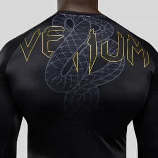 rashgard venum serpenti long sleeve rashguard – black silver gold 3 рашгард venum serpenti long sleeve rashguard - black/silver/gold 3