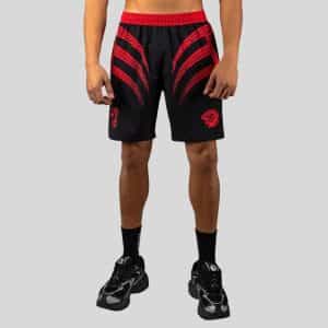 shorti venum x mike tyson tiger training shorts – deep black intense red шорти venum x mike tyson tiger training shorts - deep black/intense red
