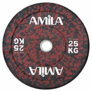 olimpiiski gumiran disk amila bumper 25kg – 2br олимпийски гумиран диск amila bumper 25кг - 2бр