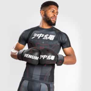 rashguard venum okinawa 3.0 black red рашгард venum okinawa 3.0 black/red