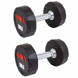 dambeli amila polygonal pu 10kg дъмбели amila polygonal pu 10кг