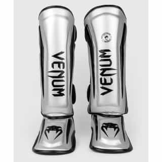 protektori za kraka venum elite silver black 1 протектори за крака venum elite silver/black 1