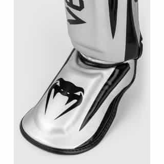 protektori za kraka venum elite silver black 2 протектори за крака venum elite silver/black 2