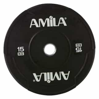 olimpiiski gumiran disk amila w bumper 15kg – 2br олимпийски гумиран диск amila w bumper 15кг – 2бр