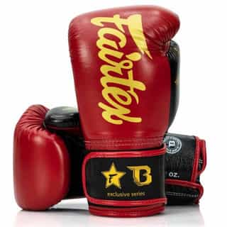 boksovi rykavici fairtex black red gold боксови ръкавици fairtex red/black/gold