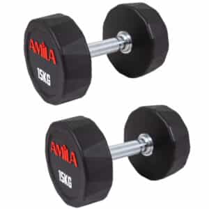dymbeli amila polygonal pu 15kg дъмбели amila polygonal pu 15кг