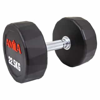 dymbeli amila polygonal pu 22.5kg дъмбел amila polygonal pu 22.5кг