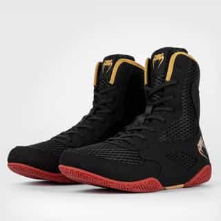 obuvki za boks venum contender boxing-shoes black gold red обувки за бокс venum contender black/gold/red