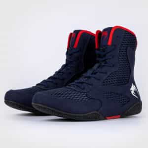 obuvki za boks venum contender navy blue red обувки за бокс venum contender navy blue/red