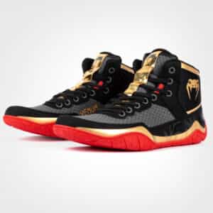 obuvki za borba venum elite wrestling shoes black gold red обувки за борба venum elite wrestling shoes black/gold/red