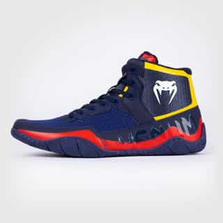 obuvki za borba venum elite wrestling shoes blue yellow 1 обувки за борба venum elite wrestling shoes blue/yellow 1