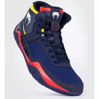 obuvki za borba venum elite wrestling shoes blue yellow 3 обувки за борба venum elite wrestling shoes blue/yellow 3