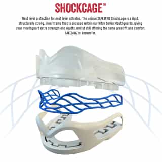 protektor za zybi safejawz nitro white blue 1 протектор за зъби safejawz nitro white/blue 3