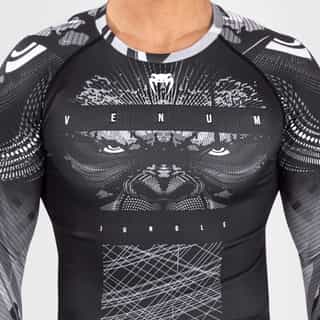 rashgard venum gorilla jungle long black white 2 рашгард venum gorilla jungle long black/white 2