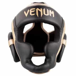 kaska za boks venum elite black gold 1 каска за бокс venum elite black/gold 1