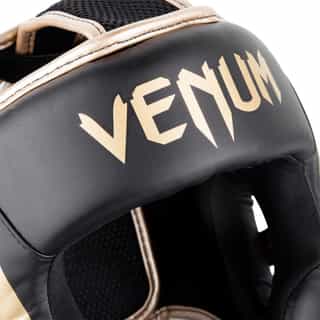 kaska za boks venum elite black gold 2 каска за бокс venum elite black/gold 2
