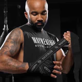 bintove za boks mayweather black grey 2 бинтове за бокс mayweather black/grey 2