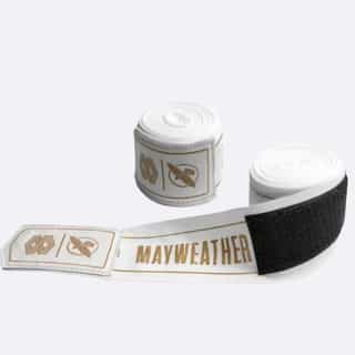 bintove za boks mayweather white gold 1 бинтове за бокс mayweather white/gold 3