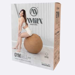 kalyf za topka za gimnastika amila 65sm velureno kafqvo 3 калъф за топка за гимнастика amila 65см велурено кафяво 1