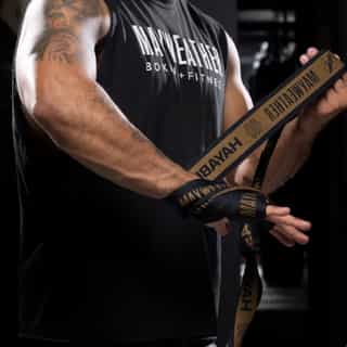 bintove za boks hayabusa mayweather black gold 2 бинтове за бокс hayabusa mayweather black/gold 2