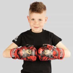 detski boksovi rykavici 8 weapons joe black red детски боксови ръкавици 8 weapons joe black/red