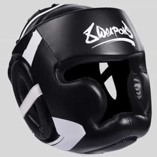 kaska za boks 8 weapons unlimited black white каска за бокс 8 weapons unlimited black/white