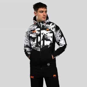 suichyr UFC Zenith by Venum Authentic Fight Week Men’s White Zip Hoodie суичър ufc zenith by venum authentic fight week men's white zip hoodie