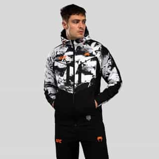 suichyr UFC Zenith by Venum Authentic Fight Week Men’s White Zip Hoodie суичър ufc zenith by venum authentic fight week men's white zip hoodie