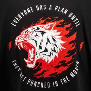 teniska venum x mike tyson tiger t-shirt – deep black 4 тениска venum x mike tyson tiger t-shirt - deep black 3