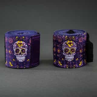 Бинтове за Бокс Venum Santa Muerte Handwraps – Dark Purple 3m 2 Бинтове за Бокс Venum Santa Muerte Handwraps - Dark Purple 3m