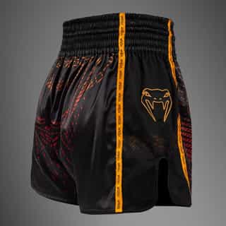 Муай Тай Шорти Venum Quetzal Fury Muay Thai shorts – Black Fury Red tangerine 2 Муай Тай Шорти Venum Quetzal Fury Muay Thai shorts - Black/Fury Red/ Tangerine 2