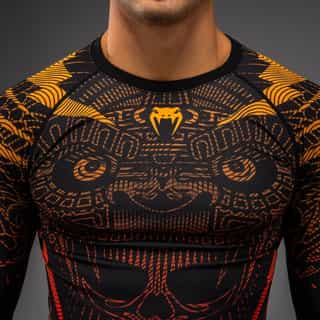 Рашгард Venum Quetzal Fury Long Sleeve Rashguard – Black Fury Red Tangerine 2 Рашгард Venum Quetzal Fury Long Sleeve Rashguard - Black Fury Red Tangerine 2