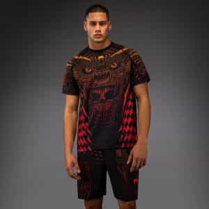Тениска Venum Quetzal Fury Dry-Tech T-Shirt – Black Fury Red Tangerine ениска Venum Quetzal Fury Dry-Tech T-Shirt - Black Fury Red Tangerine