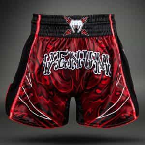 Муай Тай Шорти Venum Wolf Atak Muay Thai Shorts – Black Red Муай Тай Шорти Venum Wolf Atak Muay Thai Shorts - Black Red