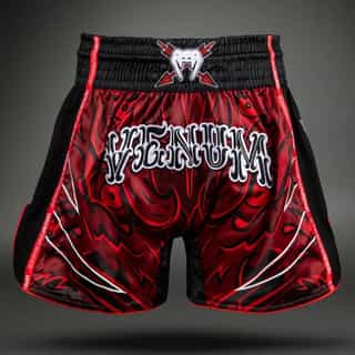 Муай Тай Шорти Venum Wolf Atak Muay Thai Shorts – Black Red Муай Тай Шорти Venum Wolf Atak Muay Thai Shorts - Black Red