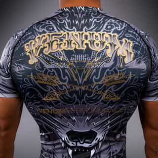 рашгард venum wolf atak short sleeve rashguard – black grey 2 рашгард venum wolf atak short sleeve rashguard - black grey 2