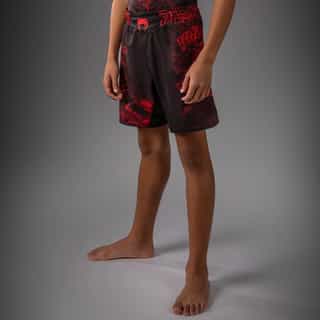 детски шорти venum wolf atak kids fightshorts – black red детски шорти venum wolf atak kids fightshorts - black/red