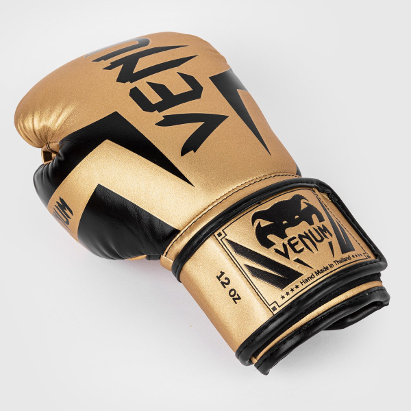 боксови ръкавици venum elite gold/black 2