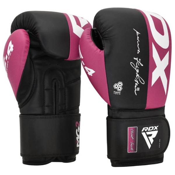 боксови ръкавици rdx f4 black/pink 1