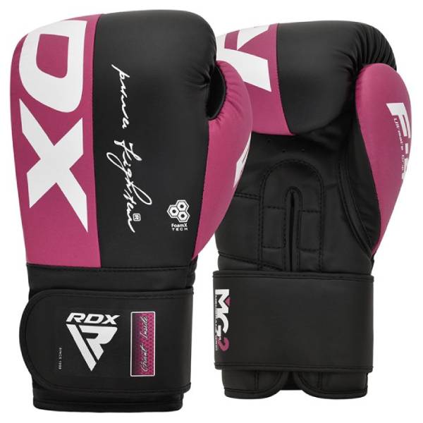 боксови ръкавици rdx f4 black/pink
