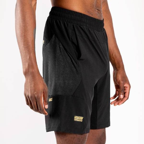 шорти venum g-fit training shorts black/gold 2