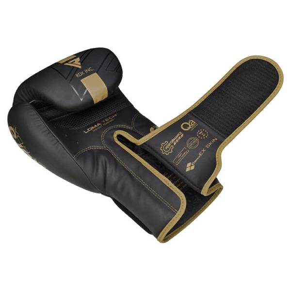 боксови ръкавици rdx kara black/gold 1
