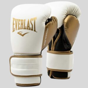 боксови ръкавици everlast powerlock white/gold